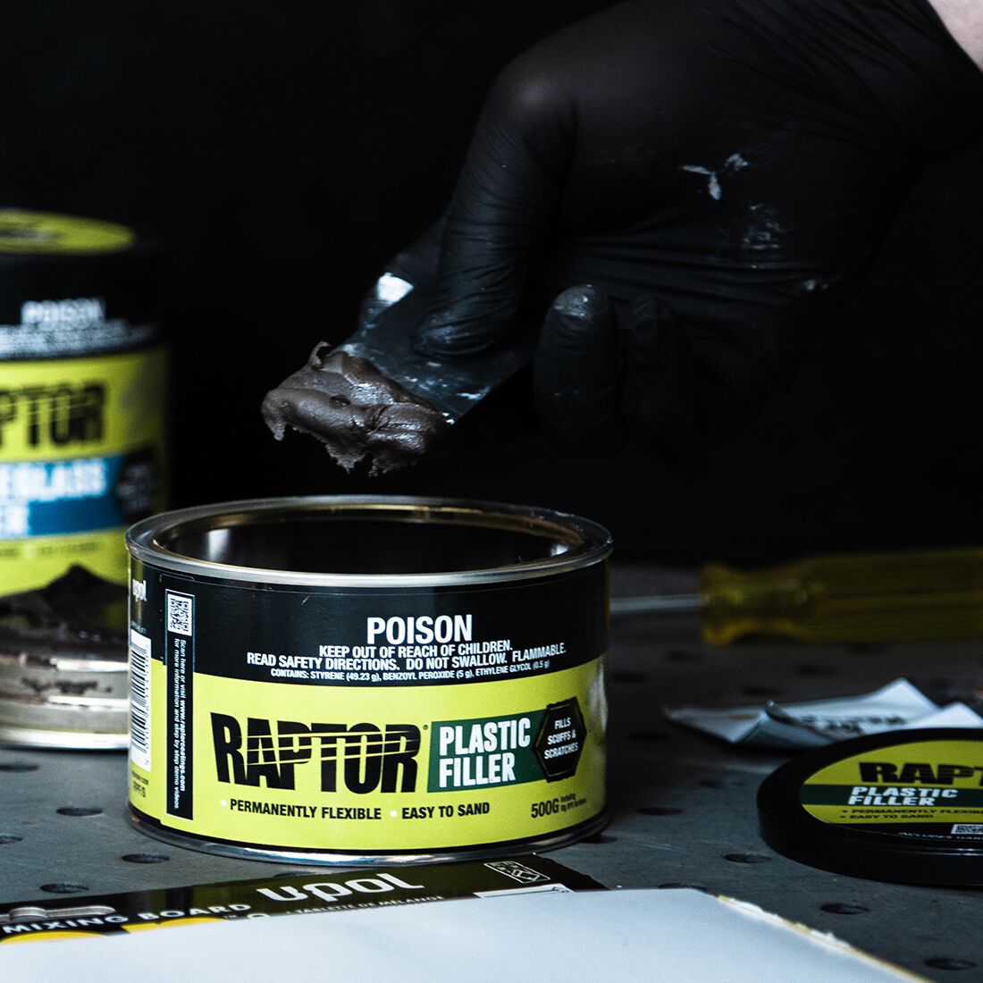 Raptor Plastic Filler 500g, , scaau_hi-res