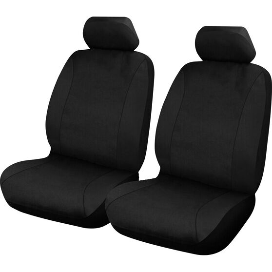 SCA Neoprene Seat Covers - Black Adjustable Headrests Size 30