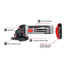 ToolPRO 18V 115mm Angle Grinder Skin, , scaau_hi-res