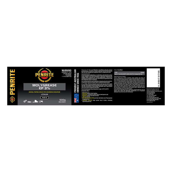 Penrite Molygrease EP 3% 500g, , scaau_hi-res