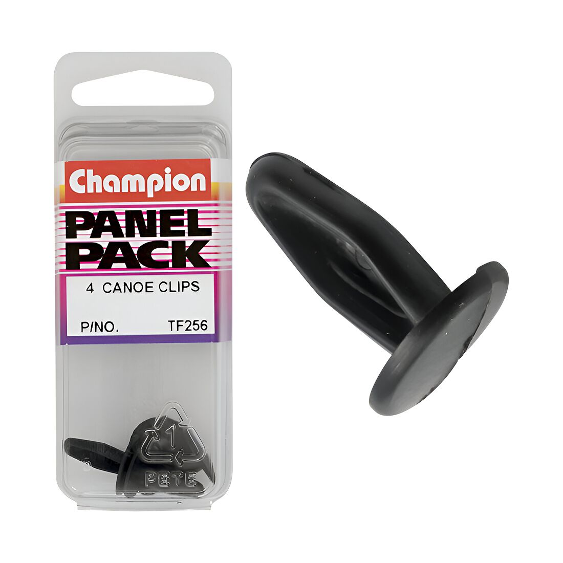 Champion Canoe Clips - Black, 15mmx6mmx14mm, TF256, , scaau_hi-res