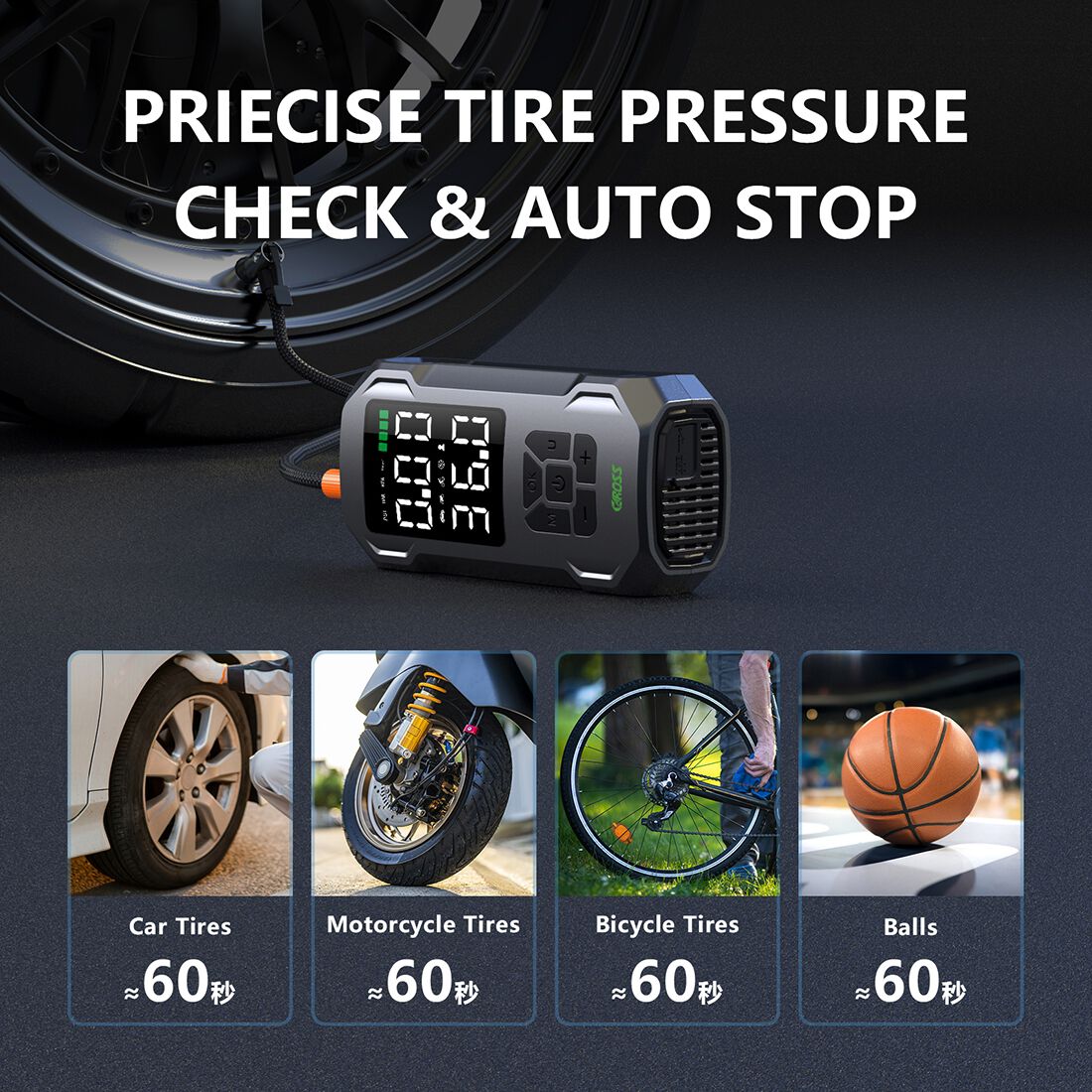 CAROSS 12V 150PSI Portable Air Compressor, , scaau_hi-res