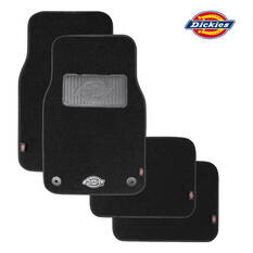 Dickies Carpet OG Logo Car Floor Mats - Set of 4, Black, , scaau_hi-res