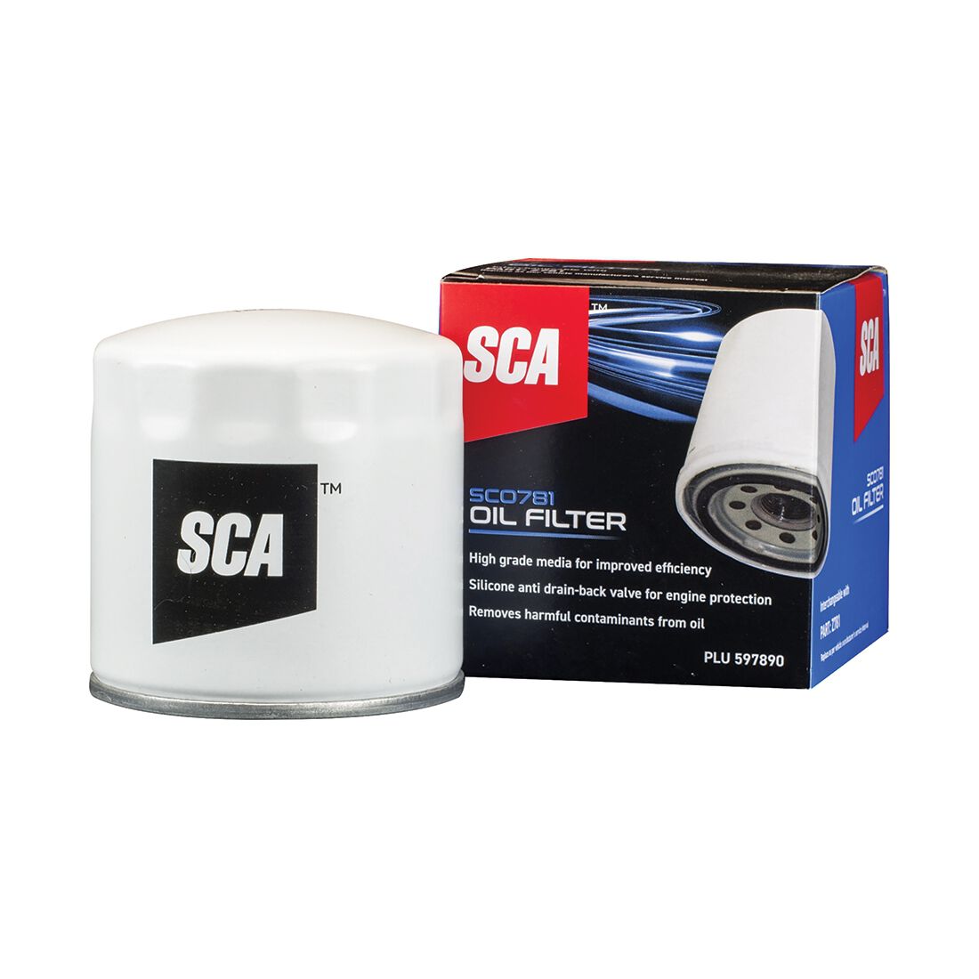 SCA Oil Filter SCO781 (Interchangeable with Z781), , scaau_hi-res