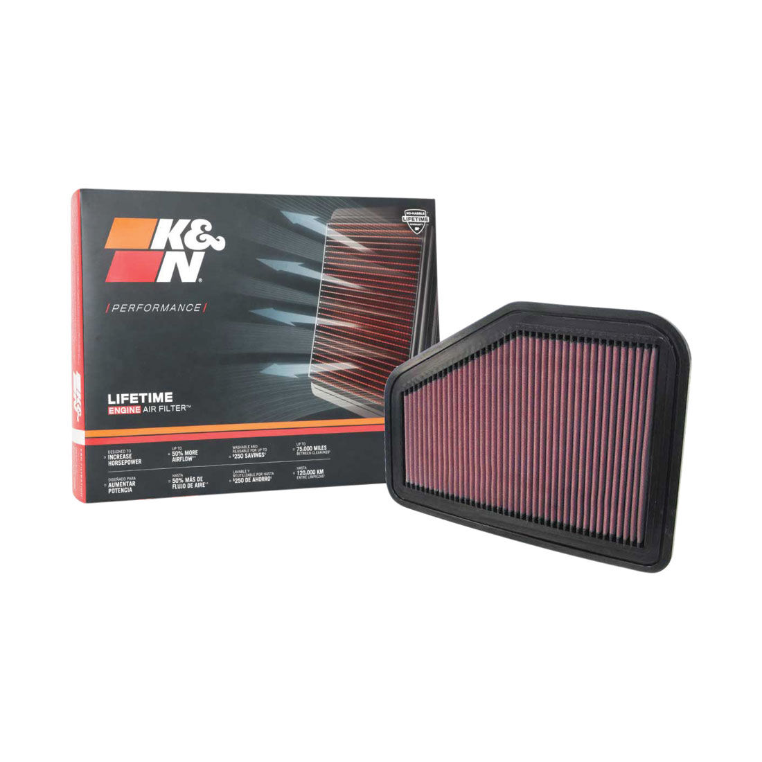 K&N Air Filter - 33-2919 (Interchangeable with A1557), , scaau_hi-res