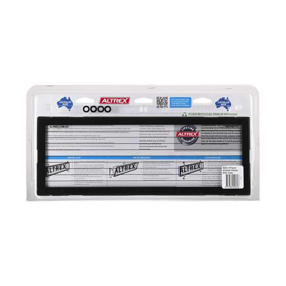 Altrex Number Plate Protector - 6 Figure Slimline With Lines 6QSL, , scaau_hi-res