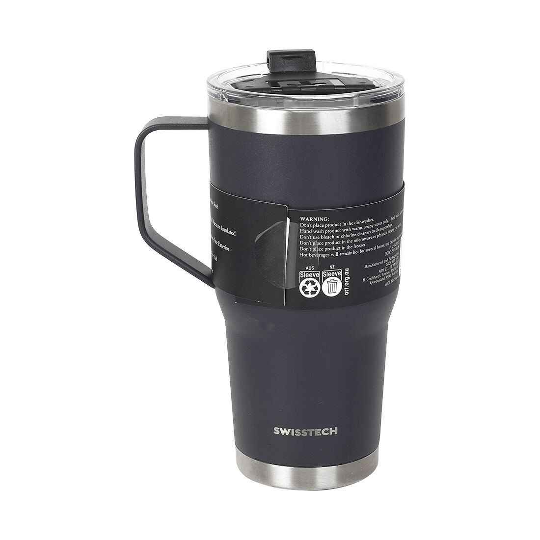 Swiss Tech Tall Mug - 20oz/591ml, Charcoal, , scaau_hi-res