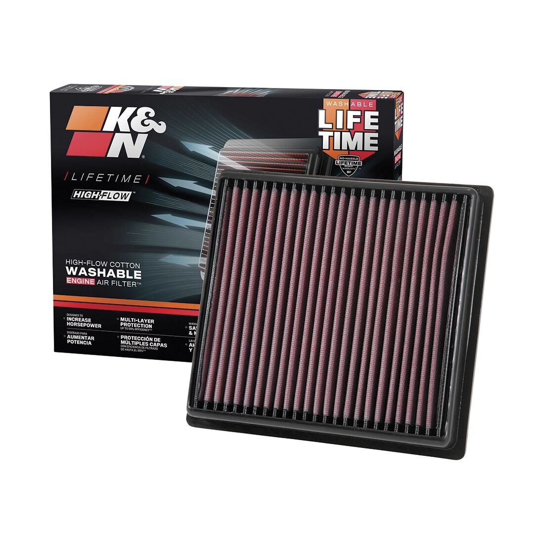 K&N Air Filter - 33-5064 (Interchangeable with A1950), , scaau_hi-res
