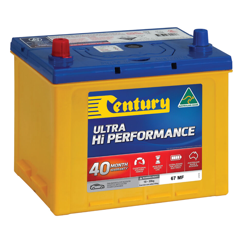 Century Ultra Hi Performance Car Battery 67 MF Supercheap Auto