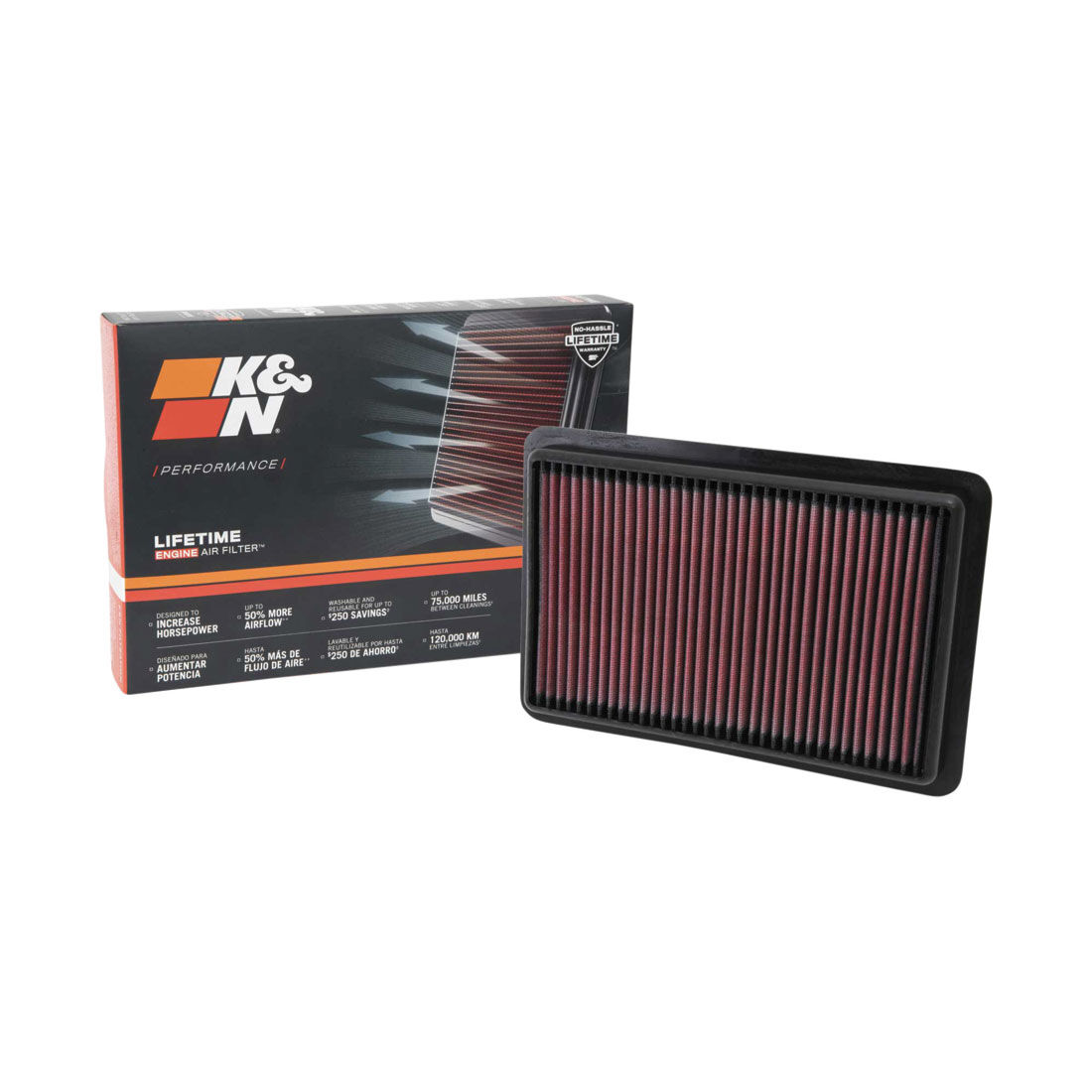 K&N Air Filter - 33-2480 (Interchangeable with A1785), , scaau_hi-res