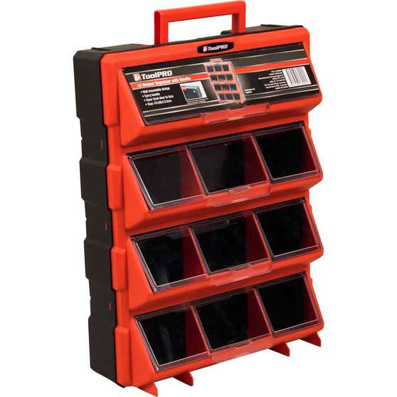 ToolPRO Organiser Portable 12 Drawer, , scaau_hi-res