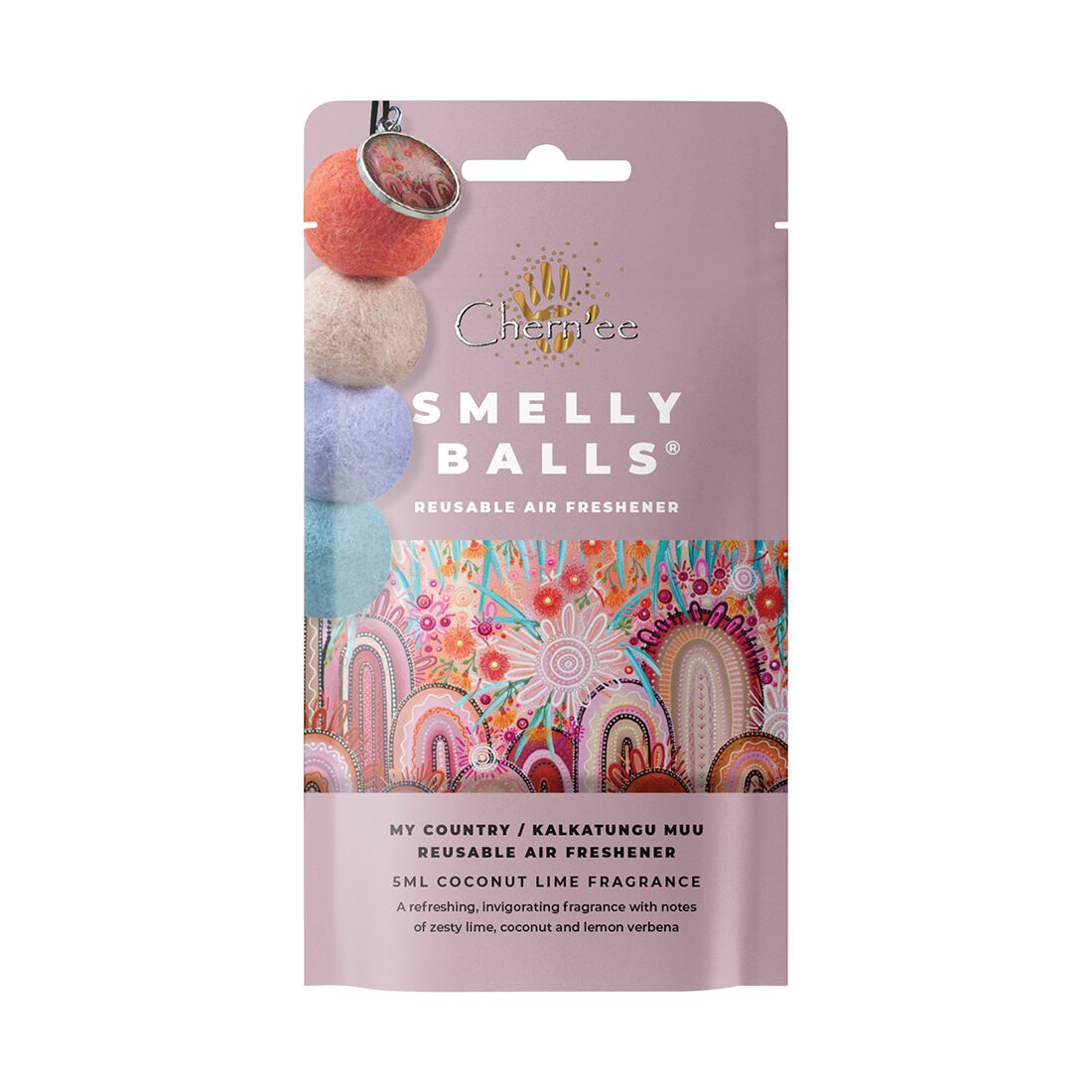 Smelly Balls Chern'ee Sutton Air Freshener Set Coconut Lime 5ml, , scaau_hi-res