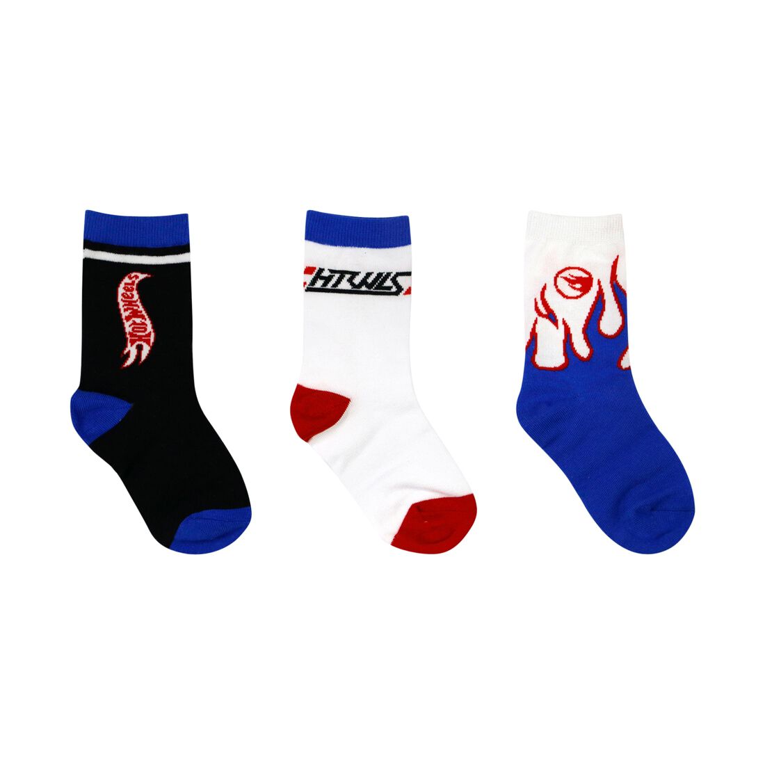 Hot Wheels Kids Socks 3 Pack Size 9-12, , scaau_hi-res