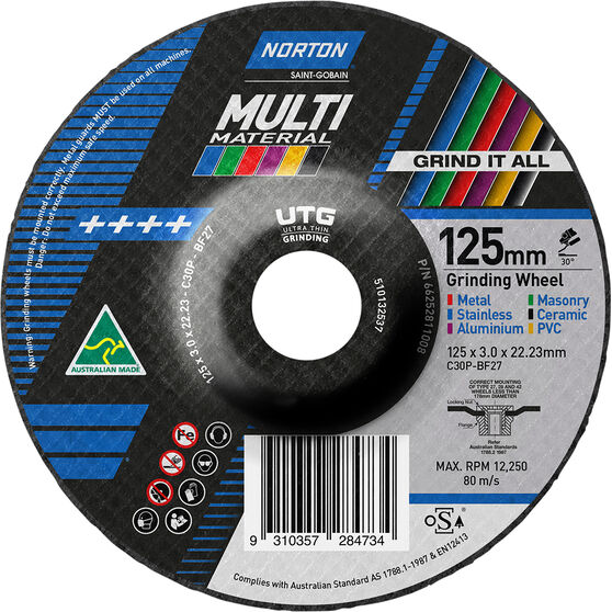 Norton Multi-material UTG Wheel 125mm, , scaau_hi-res