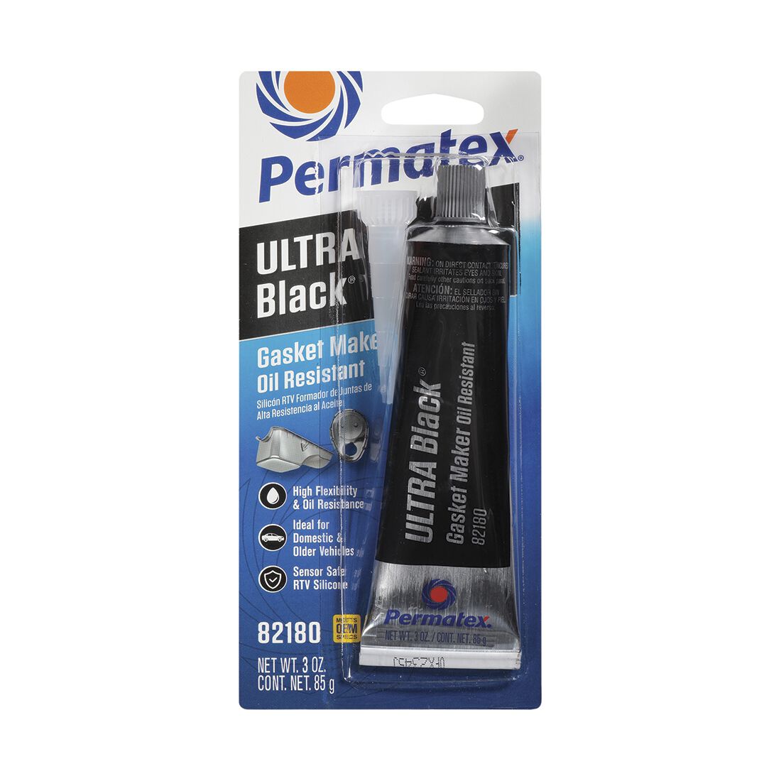 Permatex Gasket Maker, Maximum Oil Resistance Ultra Black 95g, , scaau_hi-res