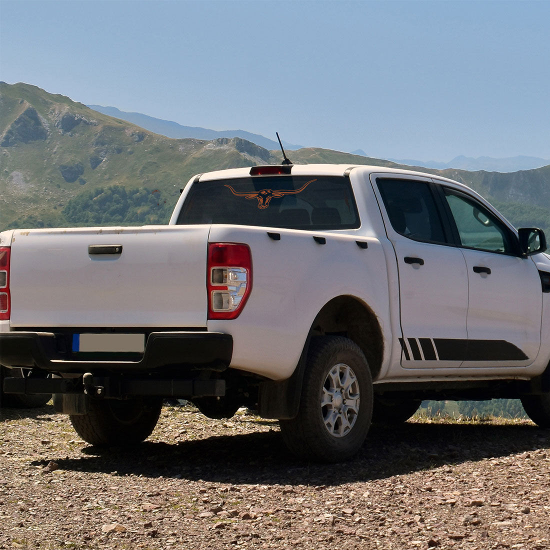 R.M.Williams Tan Longhorn Sticker, , scaau_hi-res