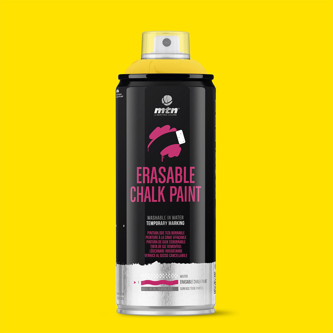 MTN Pro Light Yellow Erasable Chalk Spray Paint  400mL, , scaau_hi-res