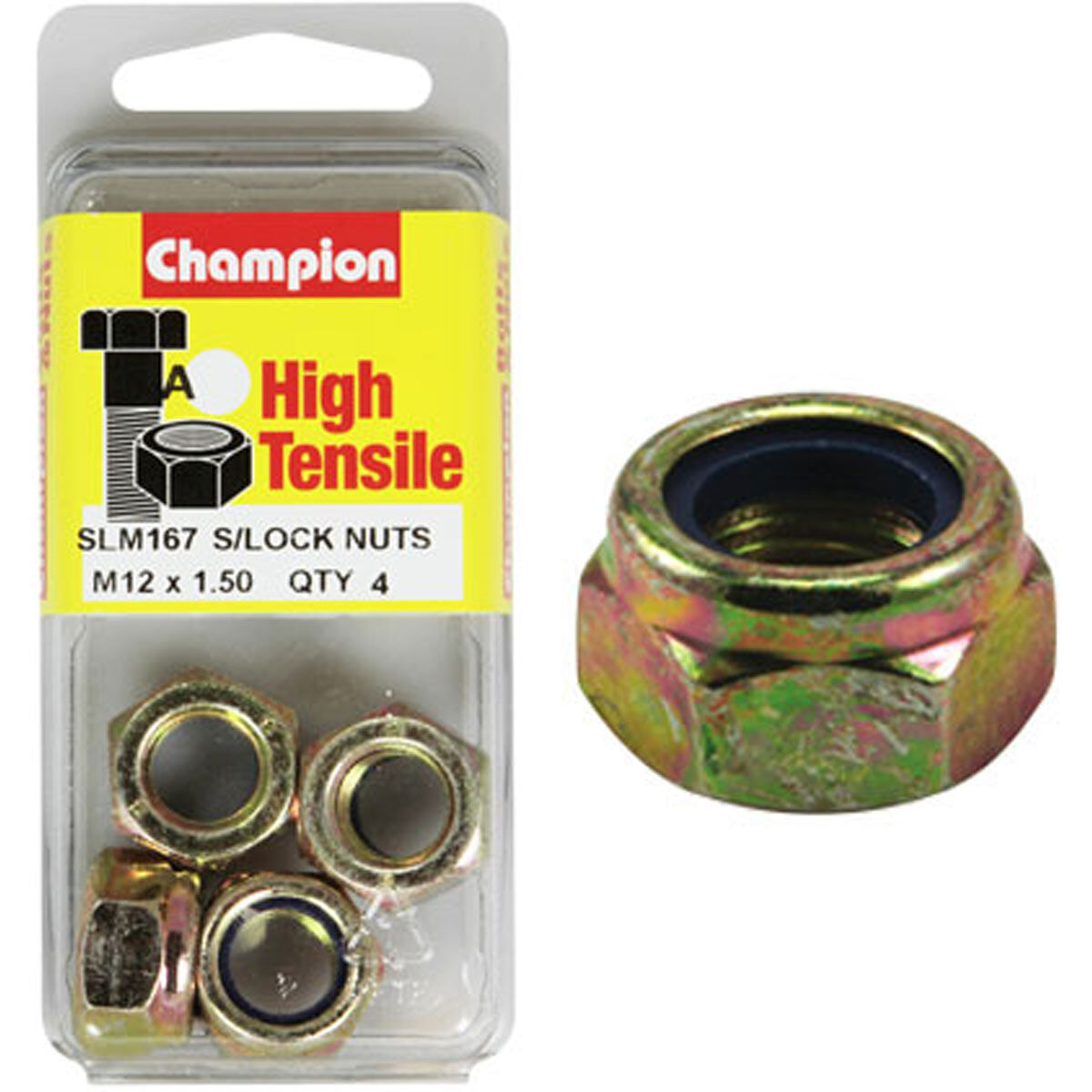 Champion Nyloc Nuts M12 X 1.5, , scaau_hi-res