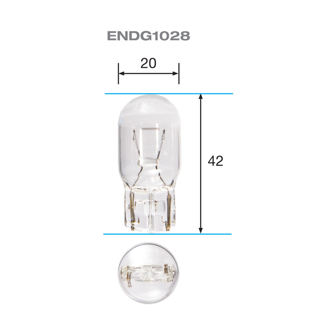 ENDURALIGHT Automotive Globes - Wedge 12V, 21W, T-20, , scaau_hi-res