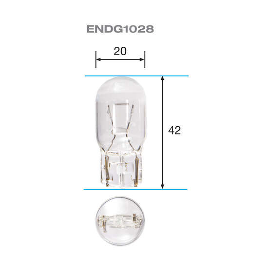 ENDURALIGHT Automotive Globes - Wedge 12V, 21W, T-20, , scaau_hi-res