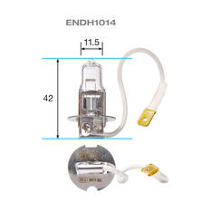 Enduralight Headlight Globe - H3, 12V 55W, ENDH1014, , scaau_hi-res