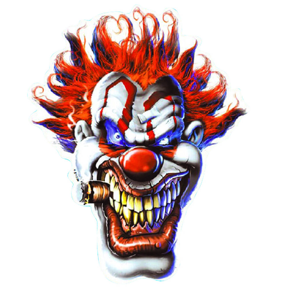 Hot Stuff Sticker Clown Face, Vinyl Supercheap Auto