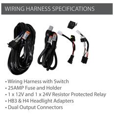 Enduralight LED Driving Light Kit w/ harness - 175mm 63W, , scaau_hi-res