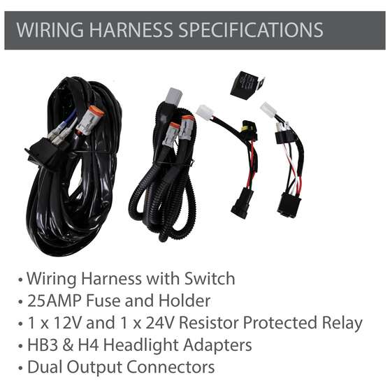 Enduralight LED Driving Light Kit w/ harness - 175mm 63W, , scaau_hi-res