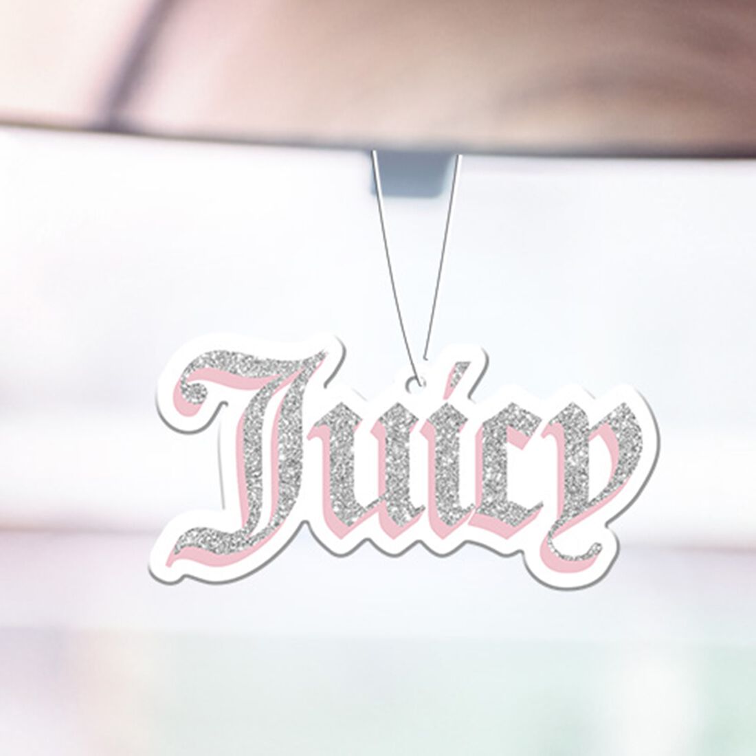 Juicy Couture Air Freshener - Glitter Logo Silver/Pink, , scaau_hi-res