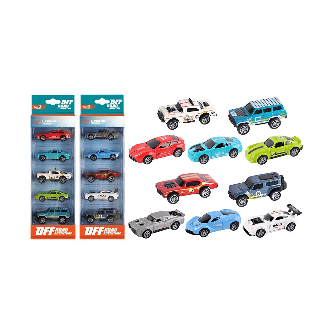 Alloy Pull Back Cars Set 5 Pack, , scaau_hi-res
