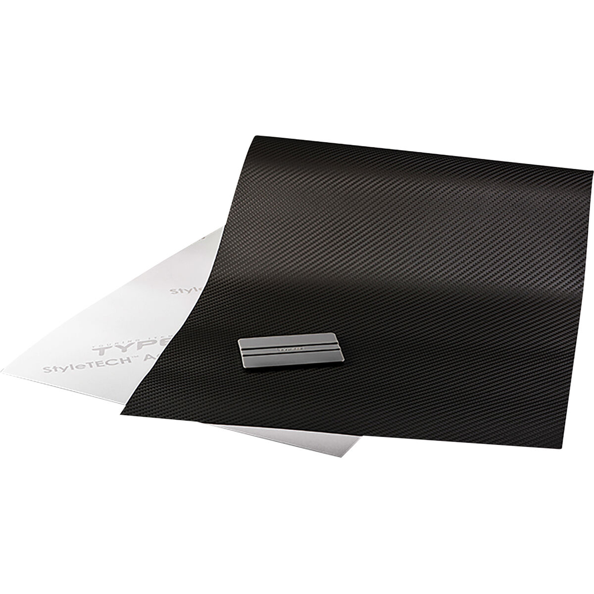 Type S Adhesive Wrap Black Carbon Fibre 30cm x 90cm, , scaau_hi-res