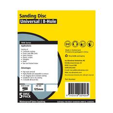 SIA Abrasives 125mm Wet & Dry Sanding Disc, 1948 Series, 8 Hole, 240 Grit, 5 Pack, , scaau_hi-res