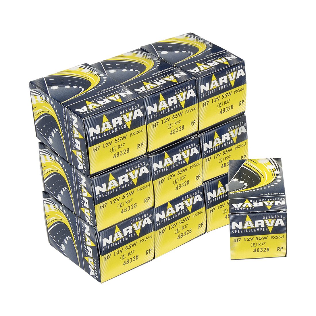 Narva Intense Plus 30 Headlight Globe - H7, 12V 55W PX26D, 48328, , scaau_hi-res