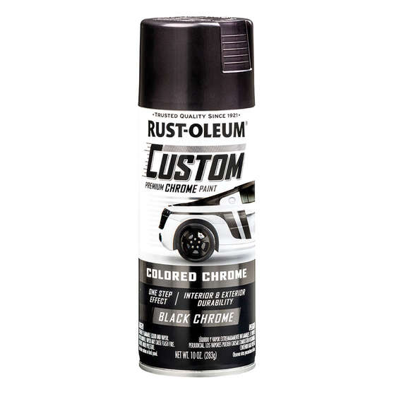 Rust-Oleum Custom Premium Lacquer Paint, Chrome Black 312g