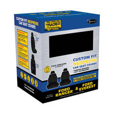 Getaway Neoprene Ready Made Seat Covers Front Pair Black suits Ranger Next Gen, , scaau_hi-res