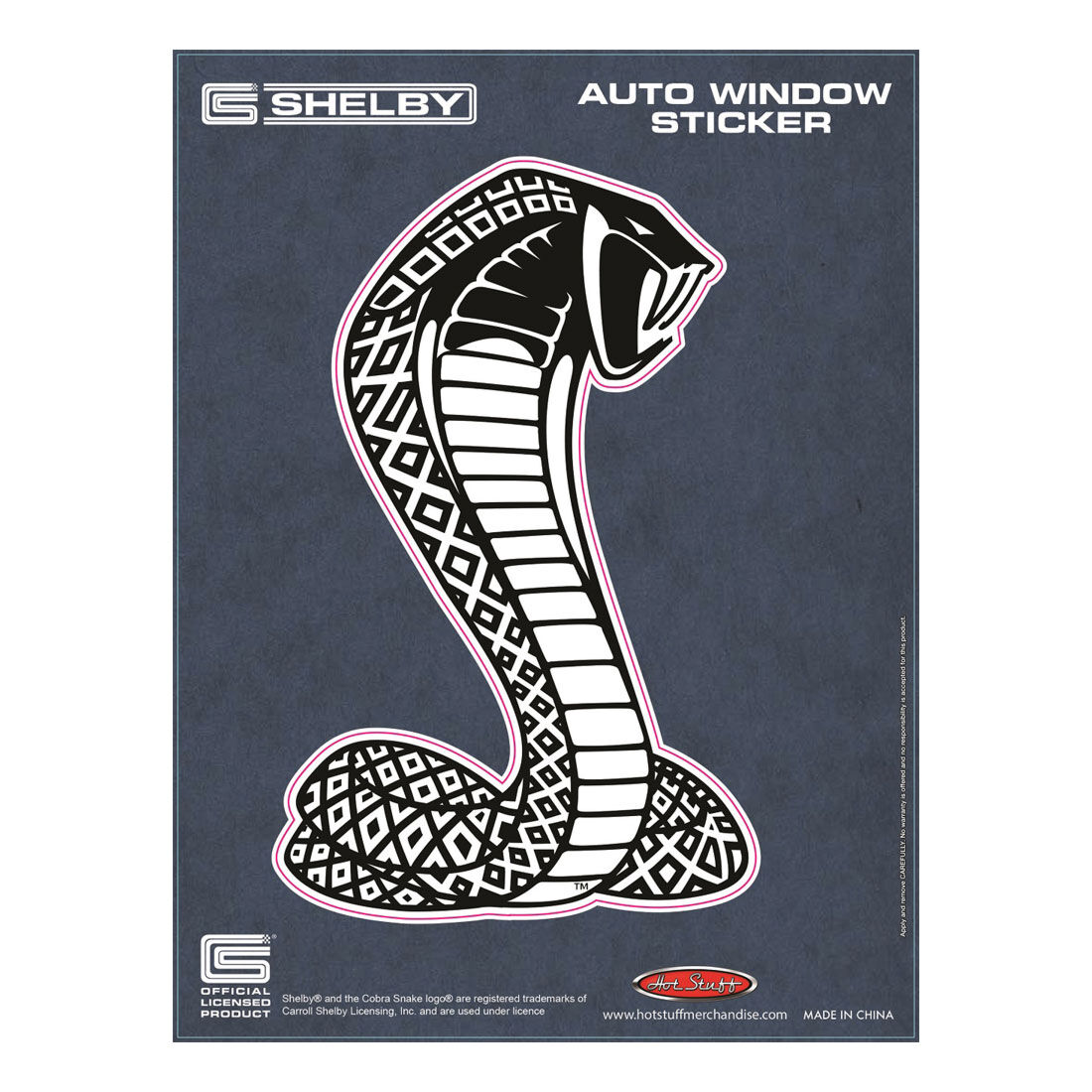 Hot Stuff Sticker Shelby Cobra Chrome, , scaau_hi-res