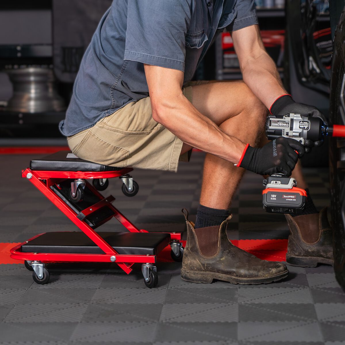 SCA Folding Garage Creeper 2 in 1 V2, , scaau_hi-res