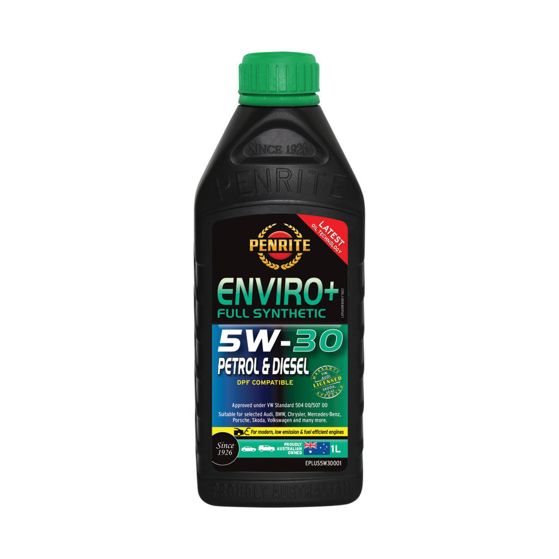 Penrite Enviro+ Engine Oil - 5W-30 1 Litre, , scaau_hi-res
