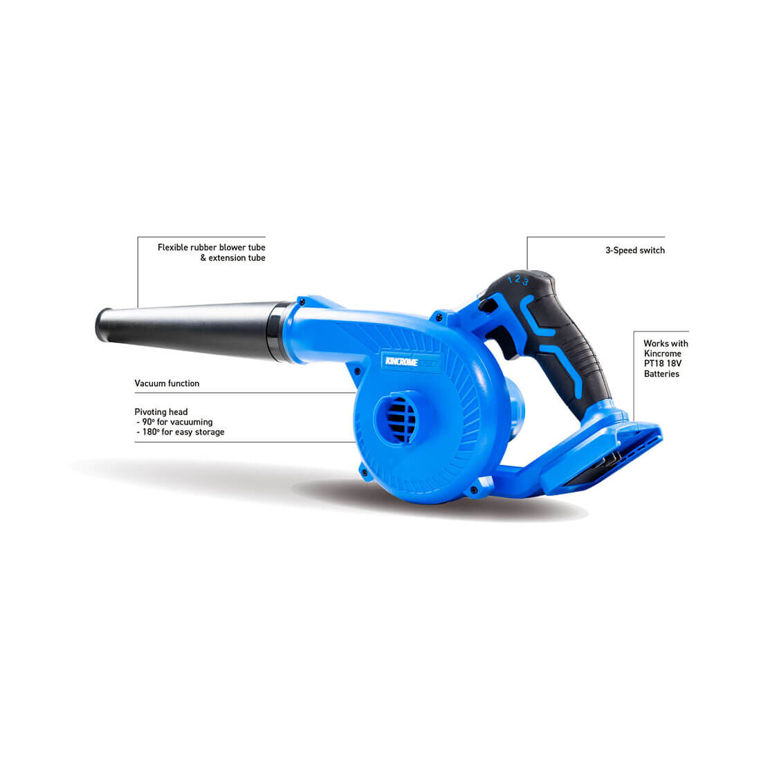 Kincrome PT18 18V Workshop Blower Skin, , scaau_hi-res