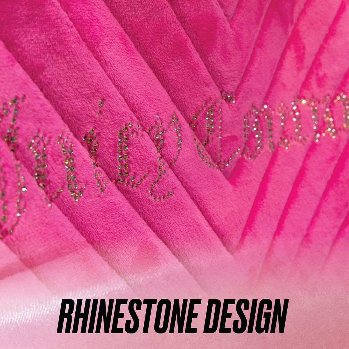 Juicy Couture 2 Piece Juicy Bling Seat Covers - Pink/Gold, , scaau_hi-res