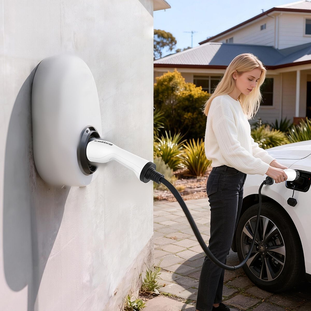 Calibre Electric Vehicle Charging Cable 3-Phase Type 2 Inlet To Type 2 Outlet, , scaau_hi-res