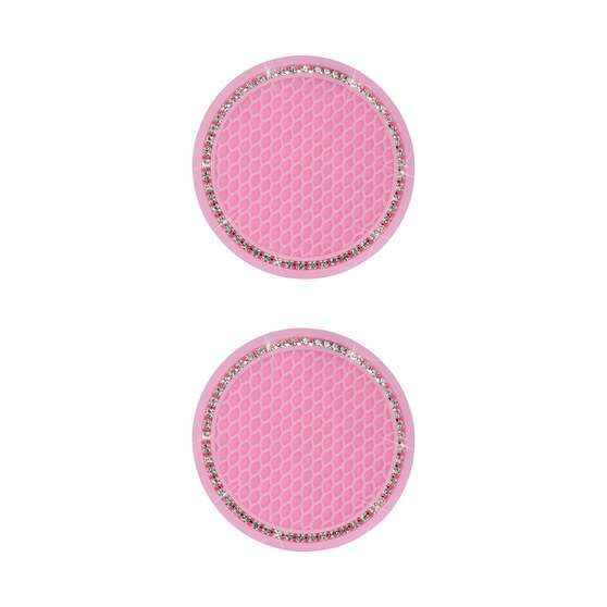 Cabin Crew Drink Coasters Pink/Bling 2Pk, , scaau_hi-res