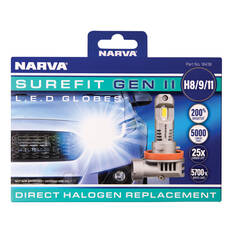 Narva Surefit LED Headlight Globes H8/9/11, , scaau_hi-res