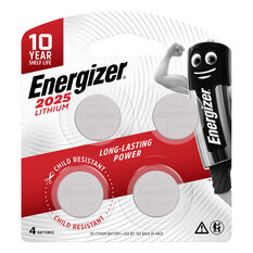 Energizer Lithium Coin Battery CR2025 4 Pack, , scaau_hi-res