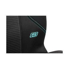 Skechers Air Cooled Memory Foam Seat Covers Black/Aqua Adjustable Headrests Airbag Compatible, , scaau_hi-res