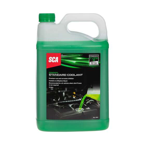 SCA Green Standard Radiator Coolant - 5 Litres, , scaau_hi-res