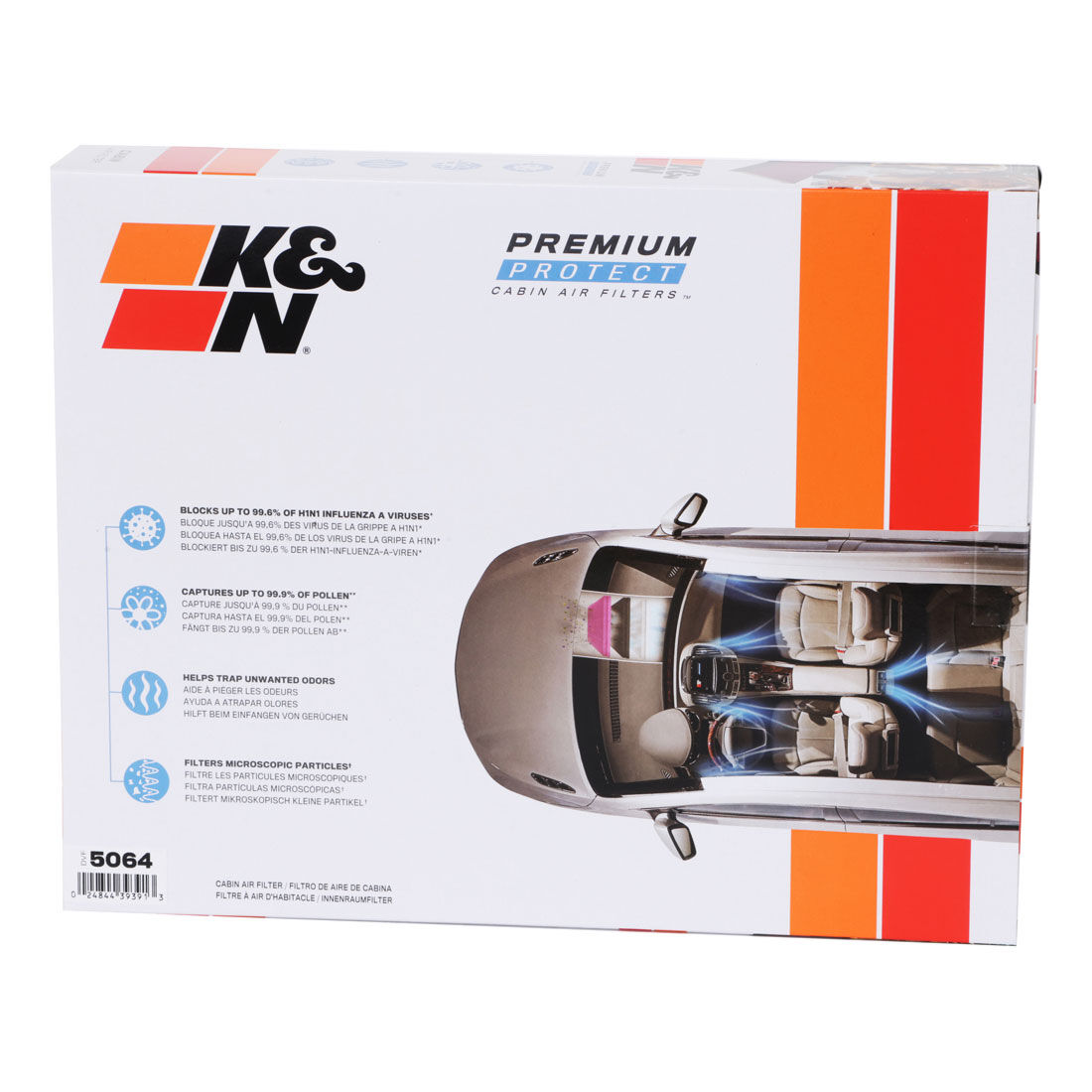 K&N Premium Disposable Cabin Air Filter - DVF5064, , scaau_hi-res