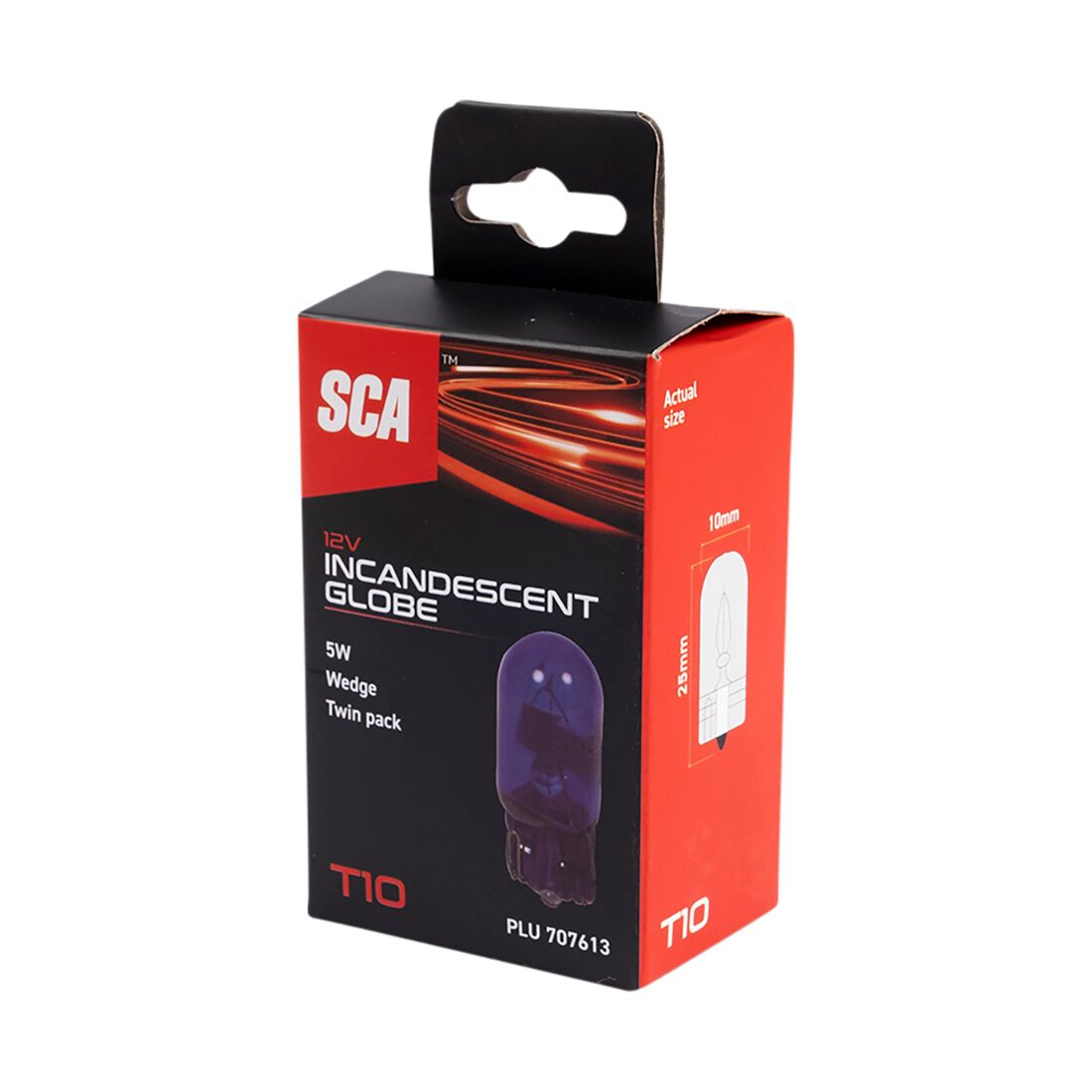 SCA Incandescent Globe - T10 12V 5W - 2 Pack, , scaau_hi-res