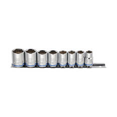 ToolPRO Socket Rail Set 3/8" Drive Metric 8 Piece, , scaau_hi-res