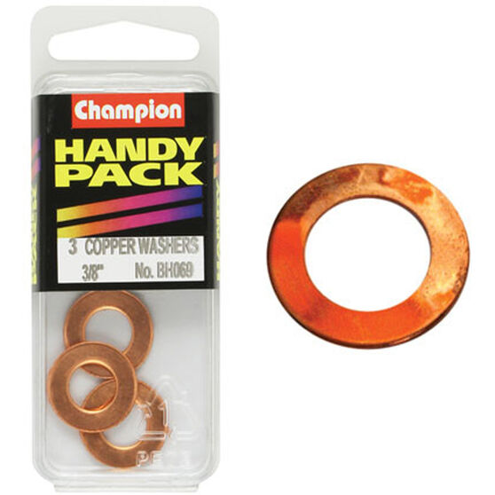 Champion Copper Washers - 3 / 8inch, BH069, Handy Pack, , scaau_hi-res